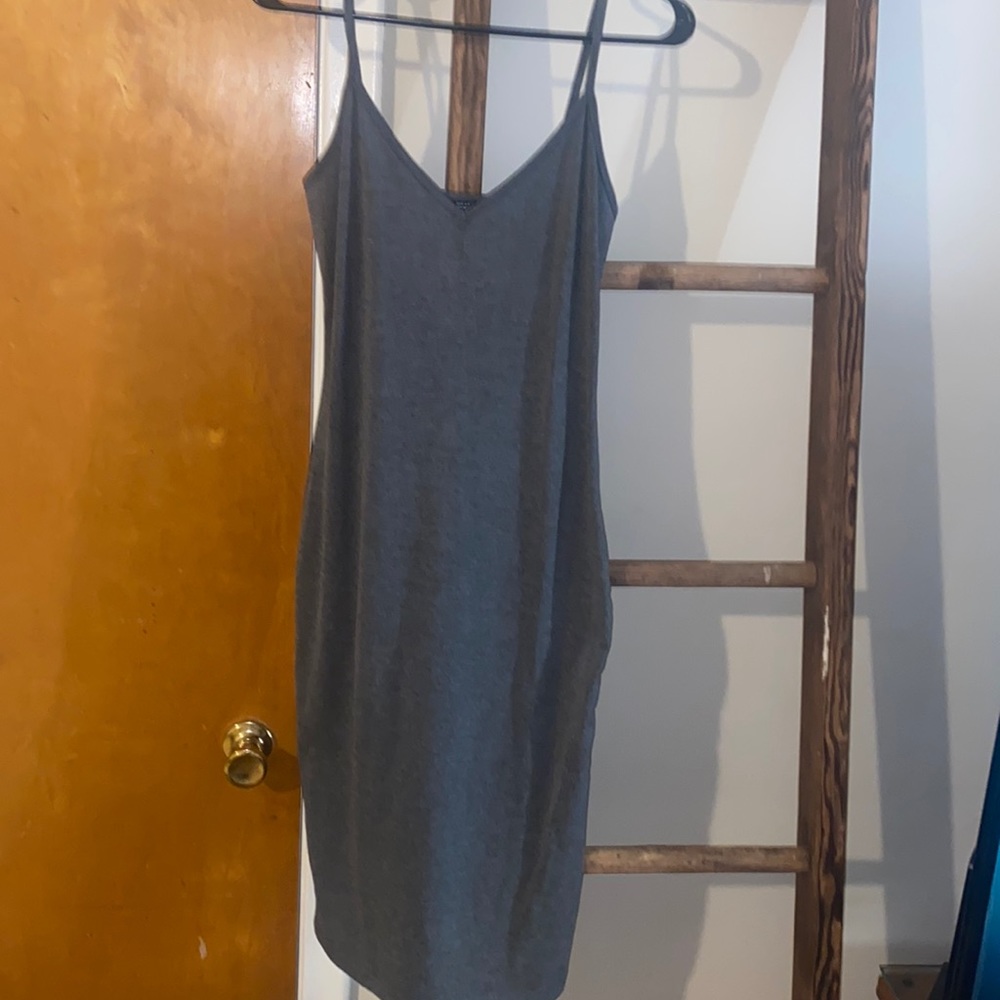 Gray mini dress